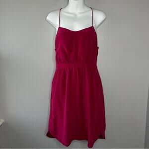 MADEWELL Silk Mini Dress Womens 4 Pink Boho Summer Casual Everyday Feminine Chic